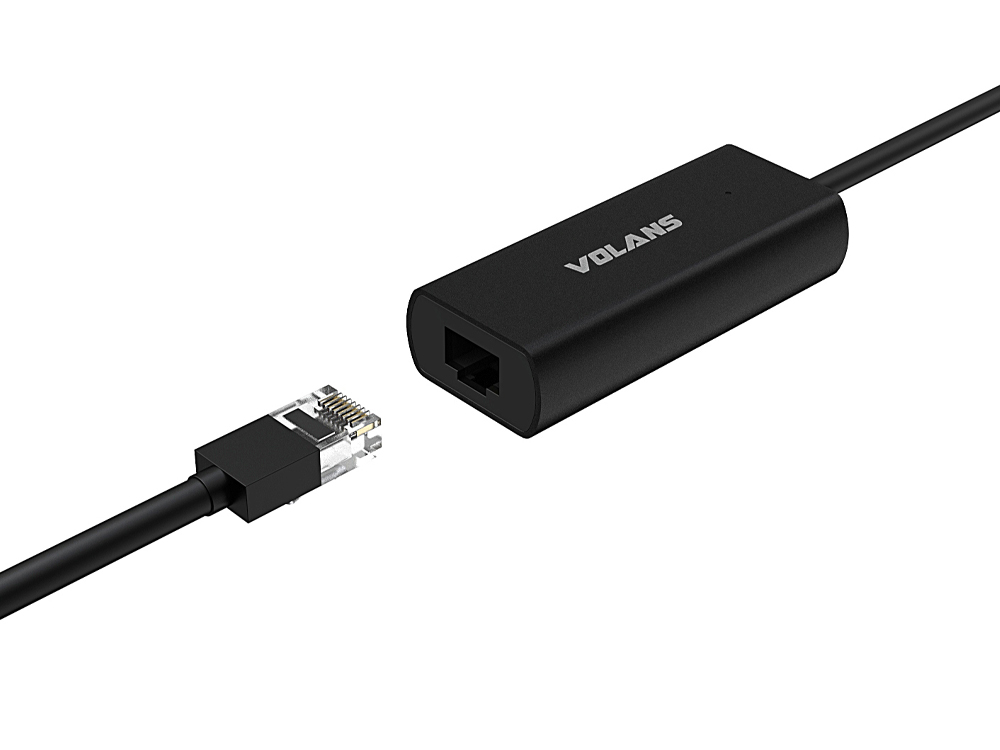 Volans VLRJ45SC Aluminium USBC 2.5GbE Network Adapter Volans Network Adapters