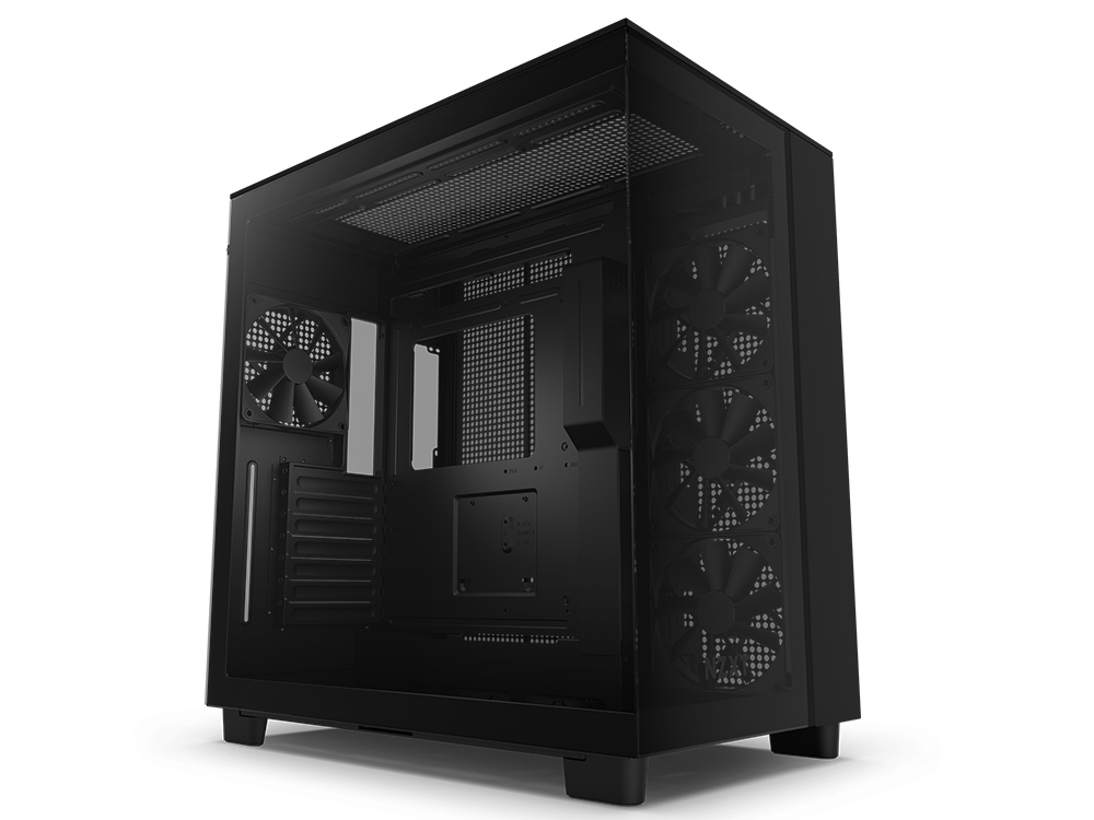 NZXT H9 Flow DualChamber MidTower Airflow Case Matte Black NZXT