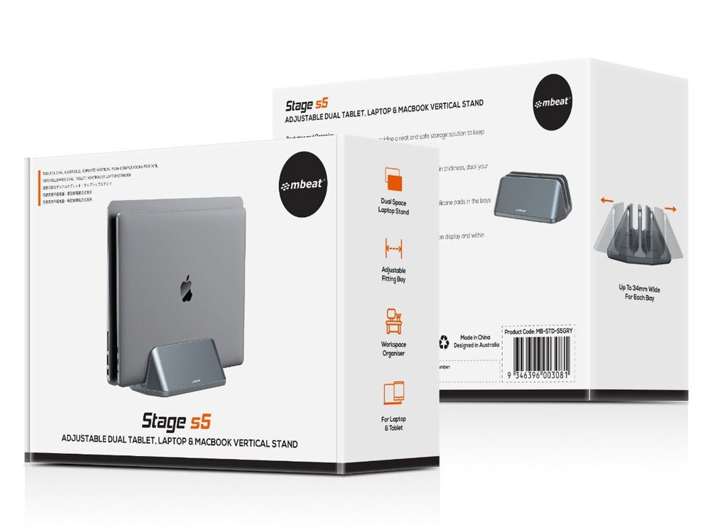 STDS6GRY ELEVATED LAPTOP MACBOOK STAND STAGE S6 MBEAT MB-STD-S6GRY