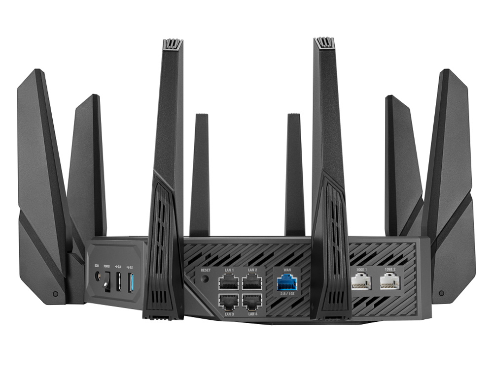 Asus ROG Rapture GTAXE16000 Quadband WiFi 6E Gaming Router ASUS