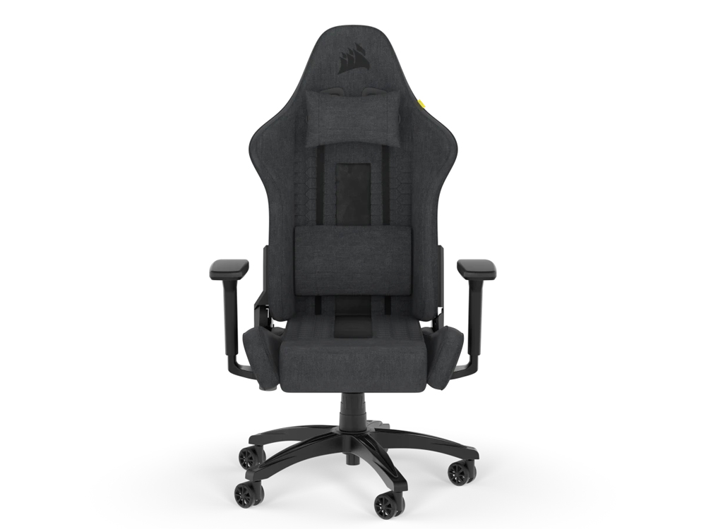 Corsair TC100 RELAXED Gaming Chair - Fabric Black/Grey | Gaming Furniture