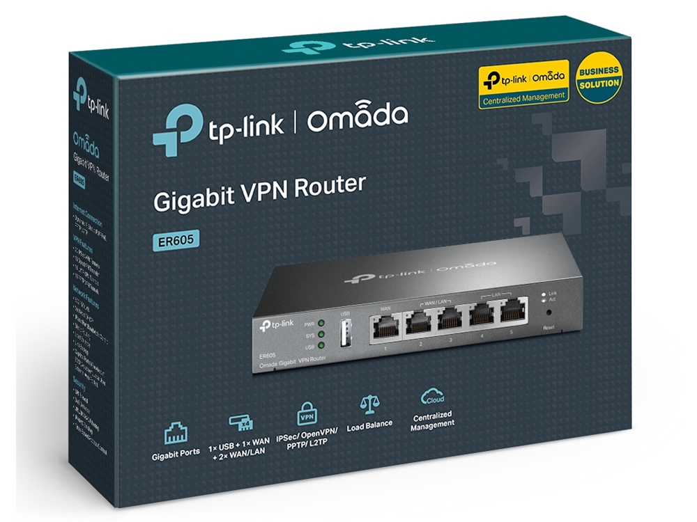 TPLink ER605 Omada Gigabit VPN Router Routers & Modems