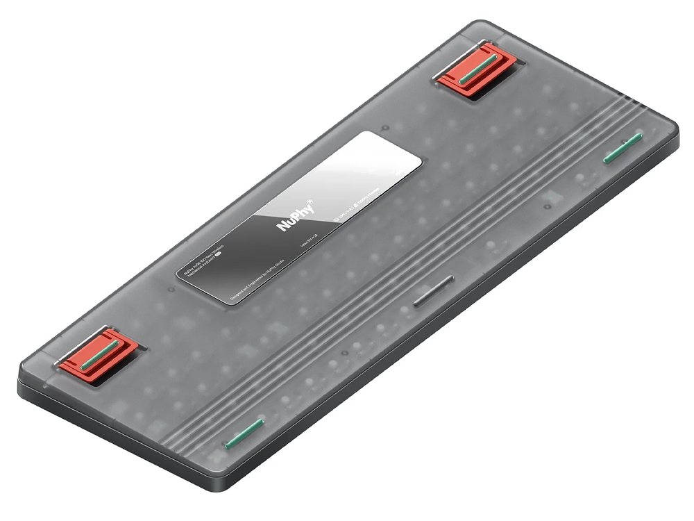 nuphy Air96 V2 Tastiera Meccanica QMK/VIA, 96% Tastiera wireless a basso profilo, Bluetooth 5.1, 2.4GHz e connessione cablata, compatibile con sistemi Windows e Mac - Lunar Gray Brown