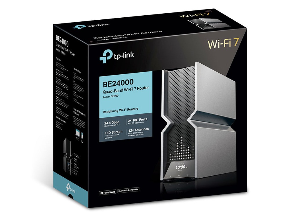 TP-Link Archer BE900 BE24000 Quad-Band Wi-Fi 7 Router [Archer BE900]
