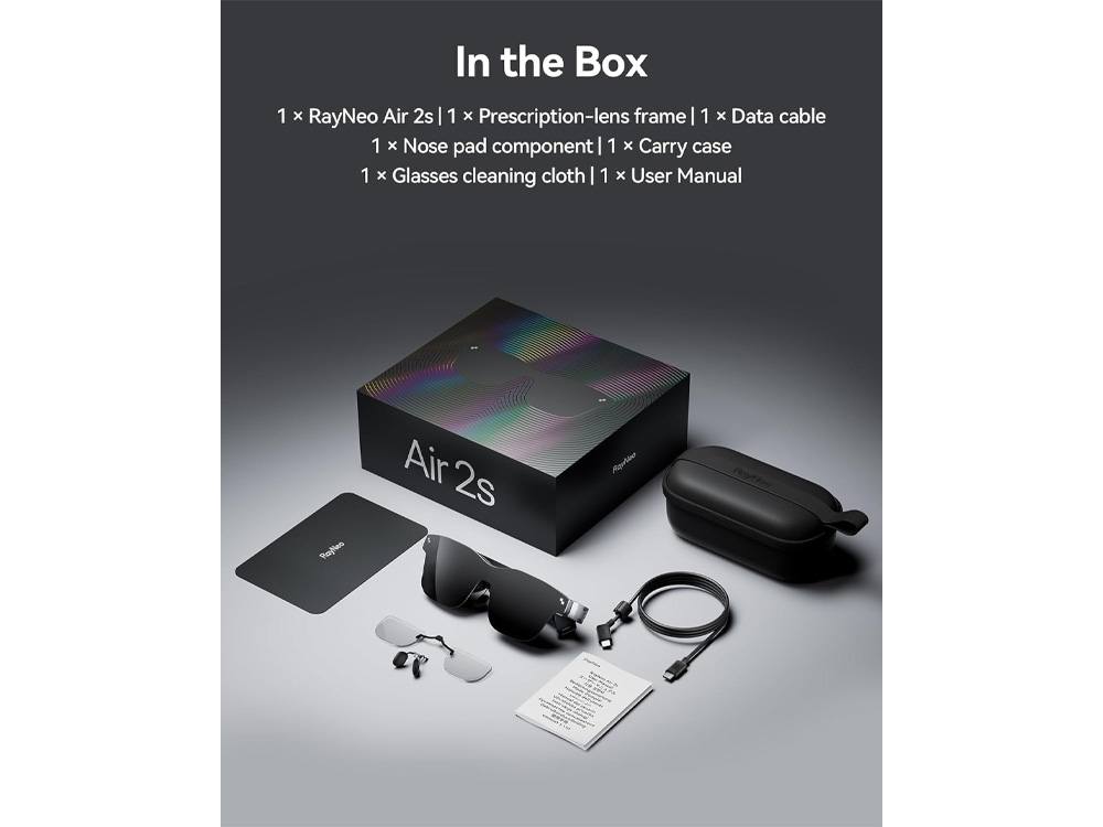 TCL RayNeo Air 2s AR/XR 1080P 120Hz Smart Glasses [TCL Rayneo Air 2s]