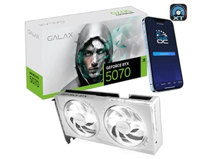 Galax GeForce RTX 5070 1-Click OC White Graphics Card [57NON7MDBSWH]