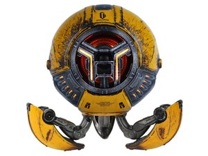GravaStar Mars Pro RGB Bluetooth Speaker - War Damaged Yellow
