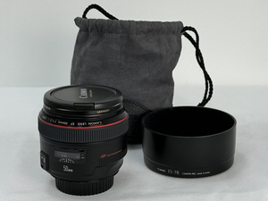 Canon EF 50mm f/1.2L USM + ES-78 Camera Lens + Lens Hood Set