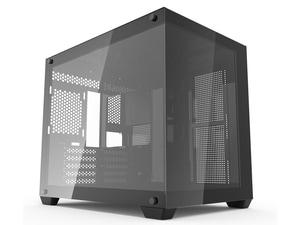 DarkFlash C285MP Dual Side Glass Micro-ATX Case - Black [CASEDFC285MPB]