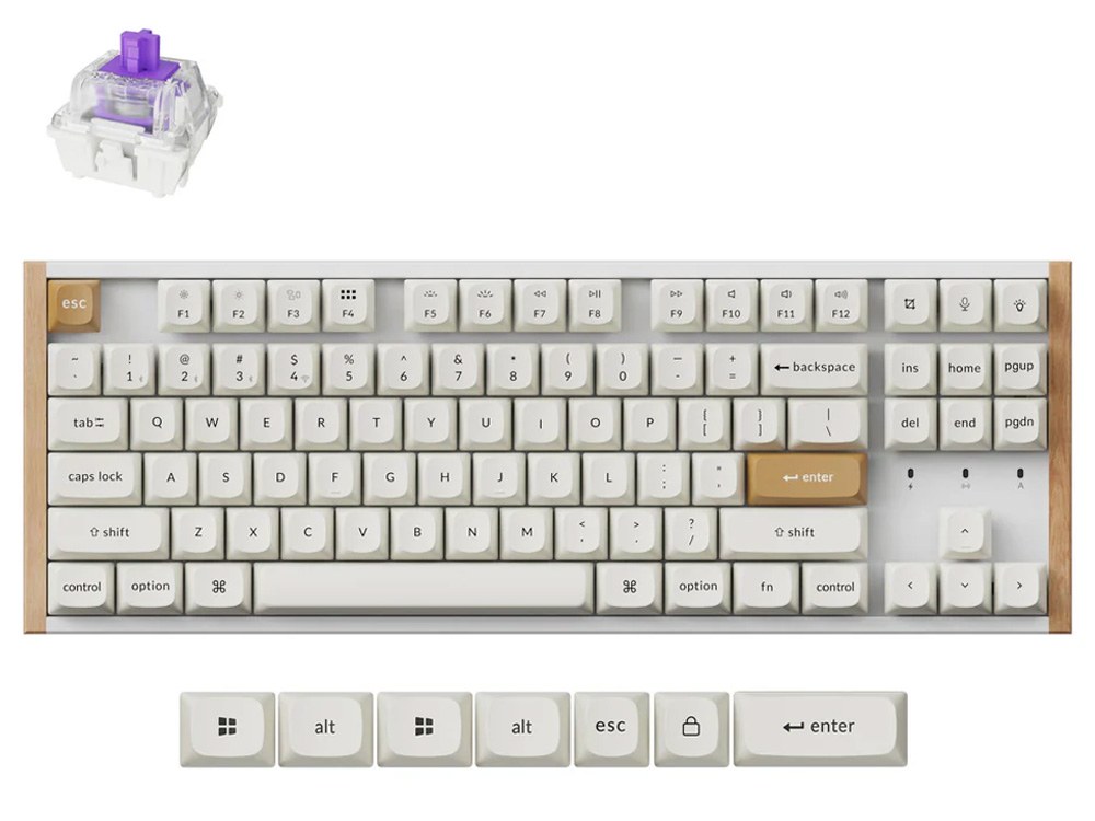 Keychron K8 HE Wireless Gateron Double-Rail Nebula Switch Keyboard