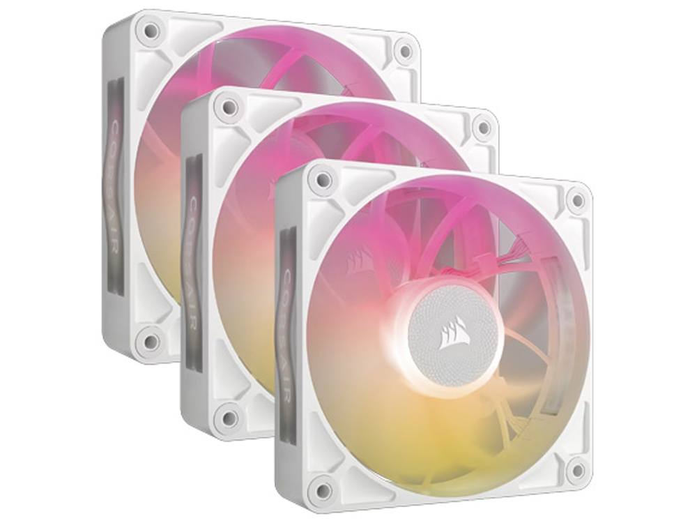 Corsair iCUE LINK RX120 MAX RGB 120mm PWM Thick Fans - White (3