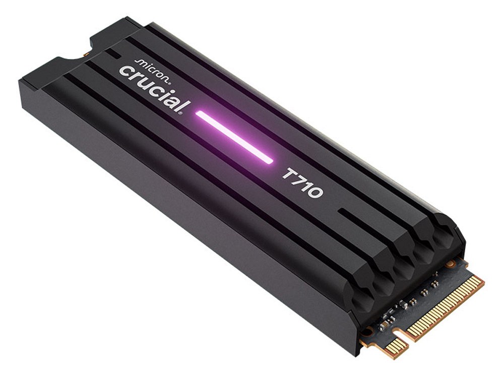 Crucial T710 2TB PCIe Gen5 NVMe M.2 2280 SSD with Heatsink