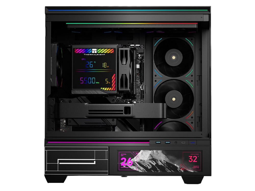 TR-Thermalright Peerless Assassin 140 Black CPU-Kühler, Double Tower with 6 Heatpipes, Dual PWM Lüfter mit 1500RPM, Schwarz Top Cover, für AM5/AM4, Intel lga1851/1700/115X/1200/2011