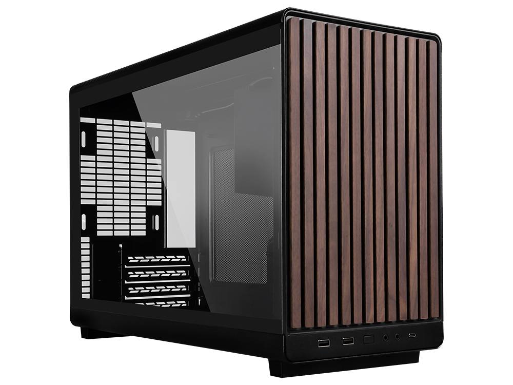 Lian Li DAN-A3 MicroATX Mini-Tower Case - Wood Edition Black