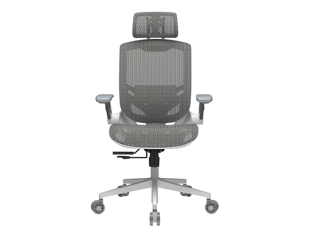 Cougar Speeder One 3D Adjustable Headrest With 2D Folding Armrest Ergonomic Gaming Chair - White