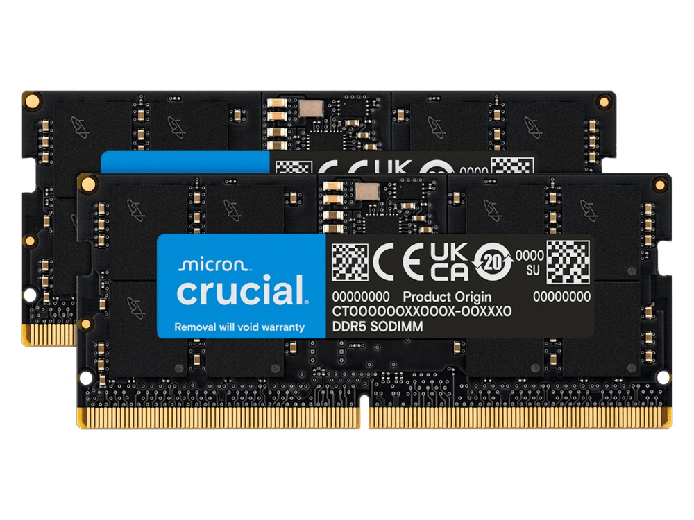 Crucial 32GB (2 x 16GB) DDR5 5600MHz SODIMM RAM [CT2K16G56C46S5]