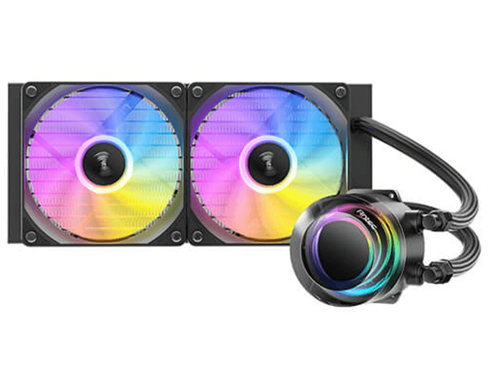 Antec Vortex Lum 240mm ARGB AIO Liquid CPU Cooler - Black