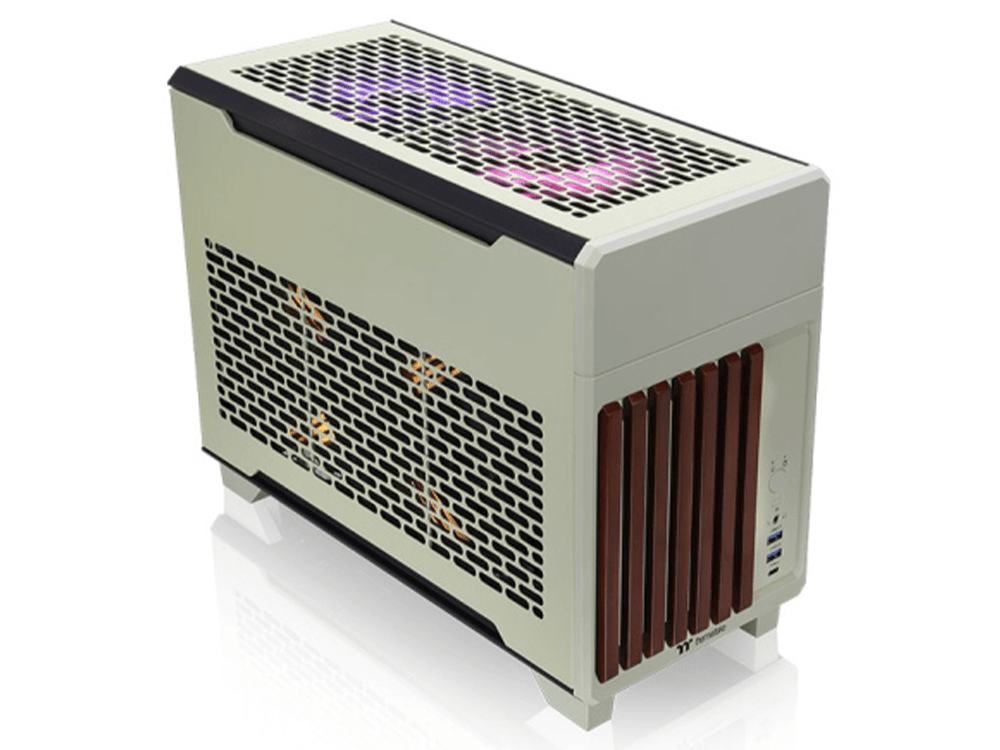 Thermaltake TR100 WS Mini ITX Tower Case - Matcha Green [CA-11A-00SENN-WS]