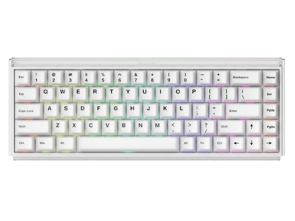 Akko Ray68 AstroAim Magnetic Switch RGB Wireless Mechanical Keyboard - Misty White