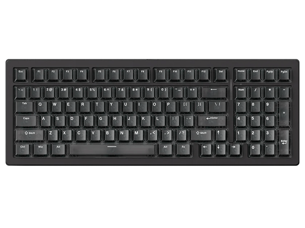MonsGeek M2 V5 HE Magnetic Keyboard - Black Transparent