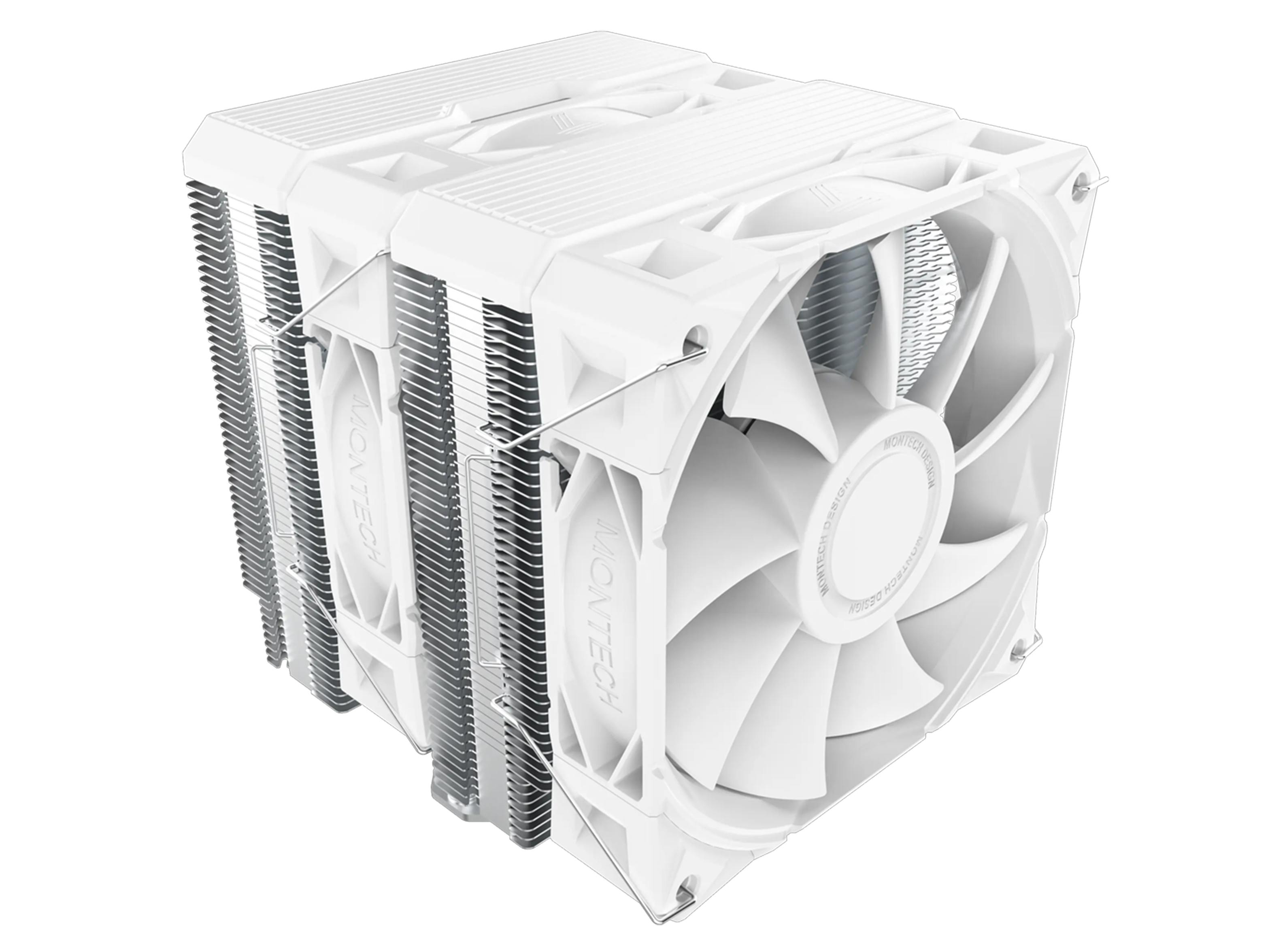Montech NX600 Dual Tower 6 Heat Pipes CPU Cooler - White
