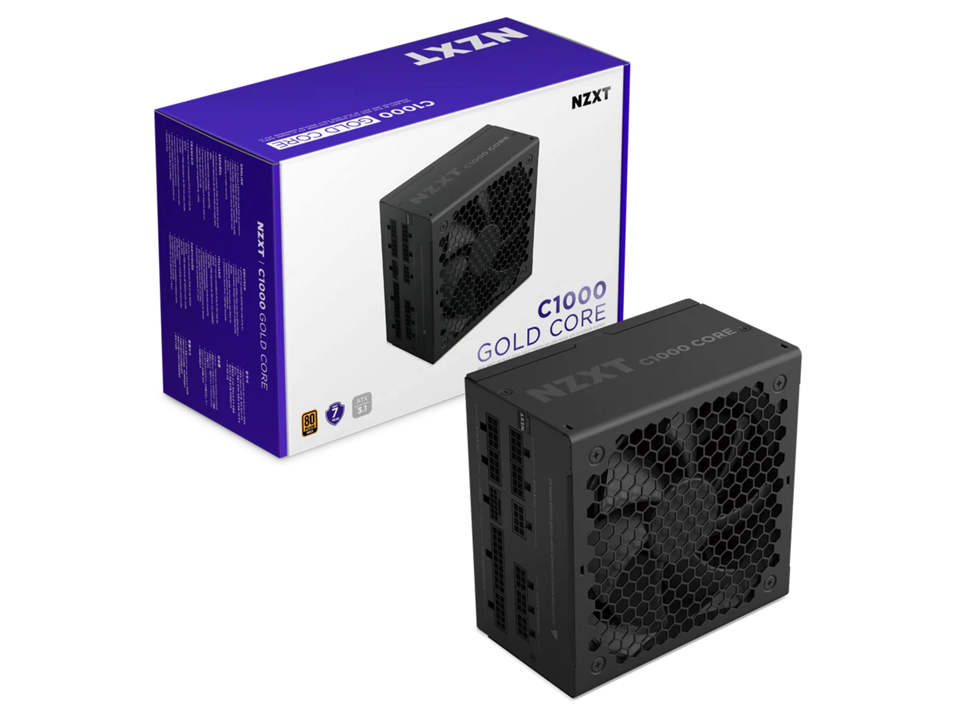 NZXT C850 Gold Core 80+ Gold Fully Modular ATX 3.1 Power Supply – Black