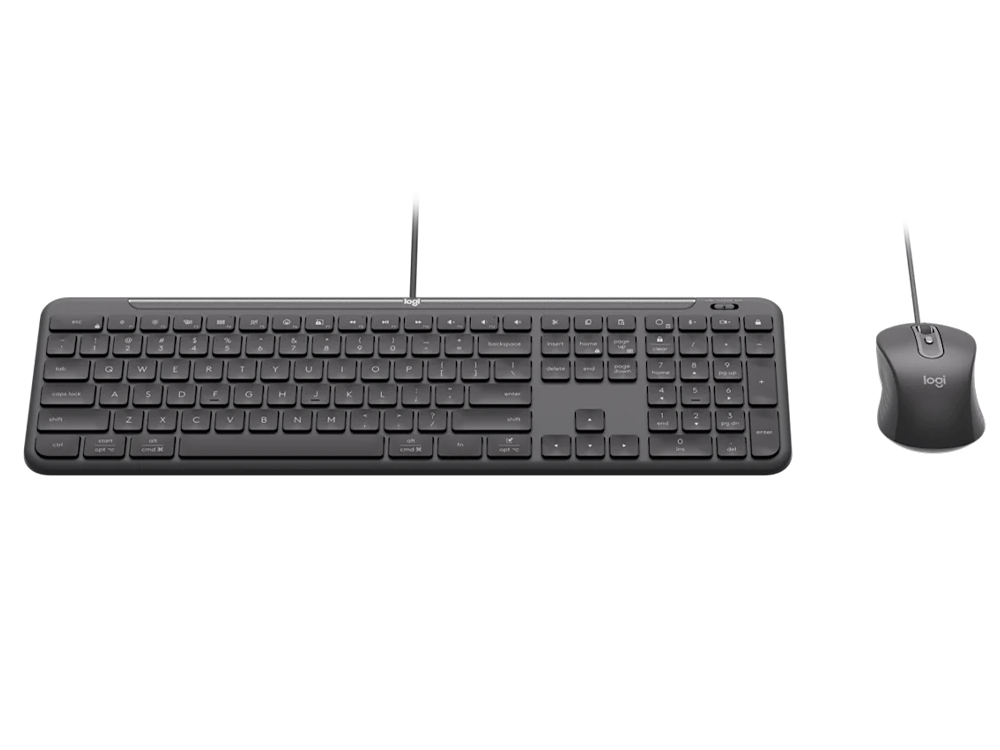 Logitech MK620 Slim Wired KB & Mouse Combo - Graphite [920-013351]