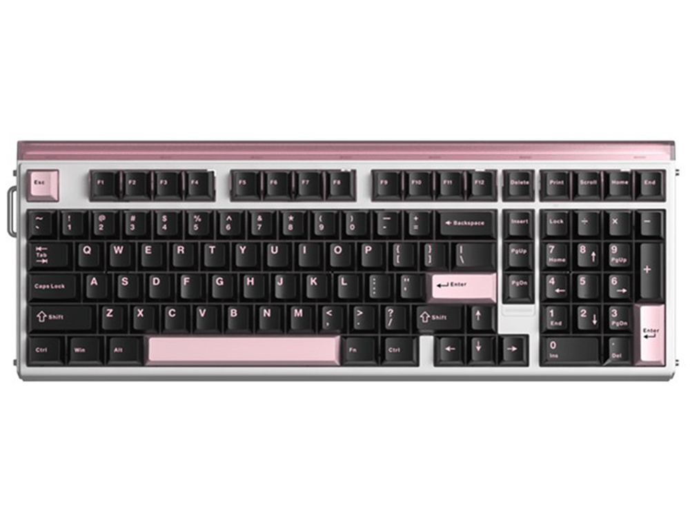 Aula Hero 99 Magnetic E-Sports Chun Magnetic Switch Wired Gaming Keyboard - Black & Pink