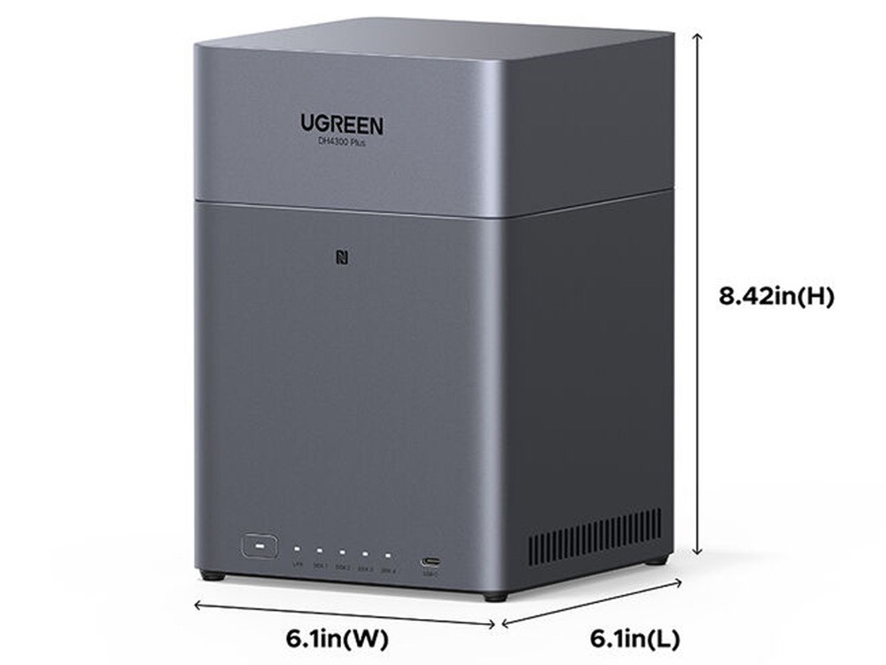 Ugreen NASync DH4300 Plus 8 Cores CPU 8GB RAM 4-Bay NAS [DH4300Plus]