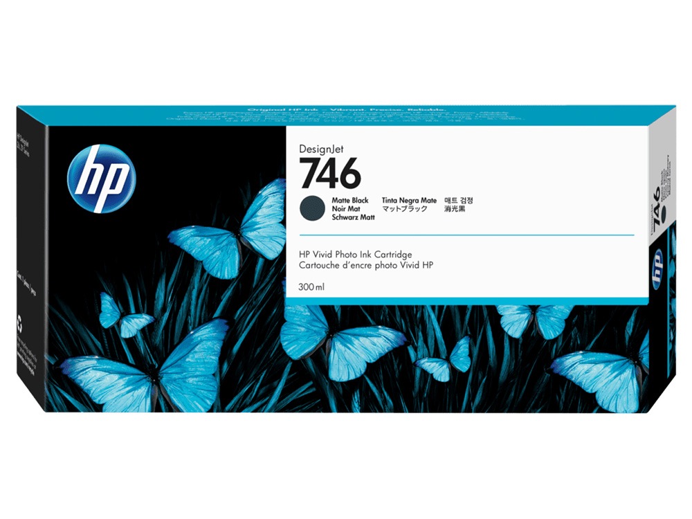 HP 746 300-ml DesignJet Ink Cartridge - Matte Black