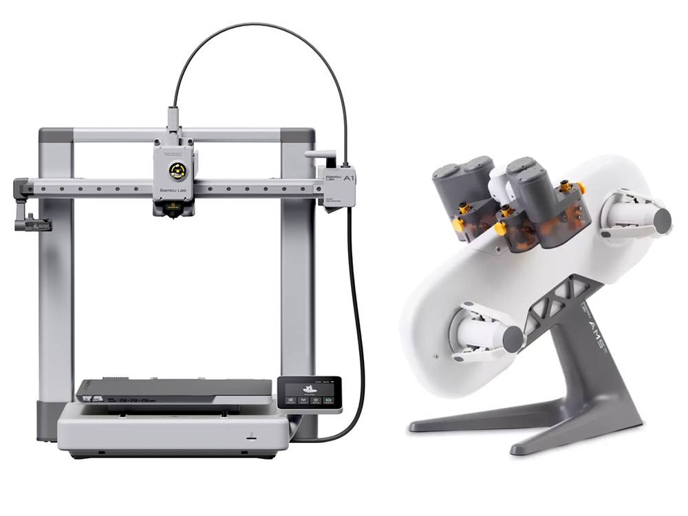 Bambu Lab A1 Combo Multi-Color 3D Printer with AMS Lite