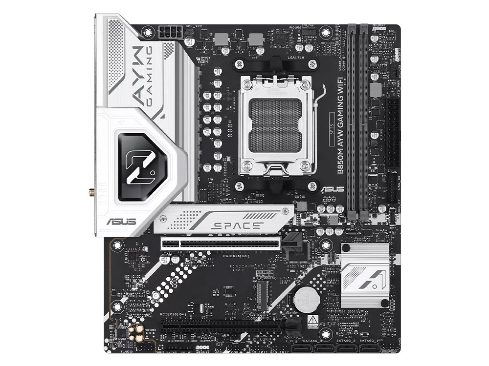 ASUS B850M AYW GAMING WIFI AMD B850 AM5 DDR5 Micro-ATX Motherboard
