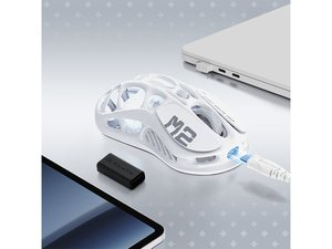 GravaStar Mercury M2 Opaline White Wireless Gaming Mouse