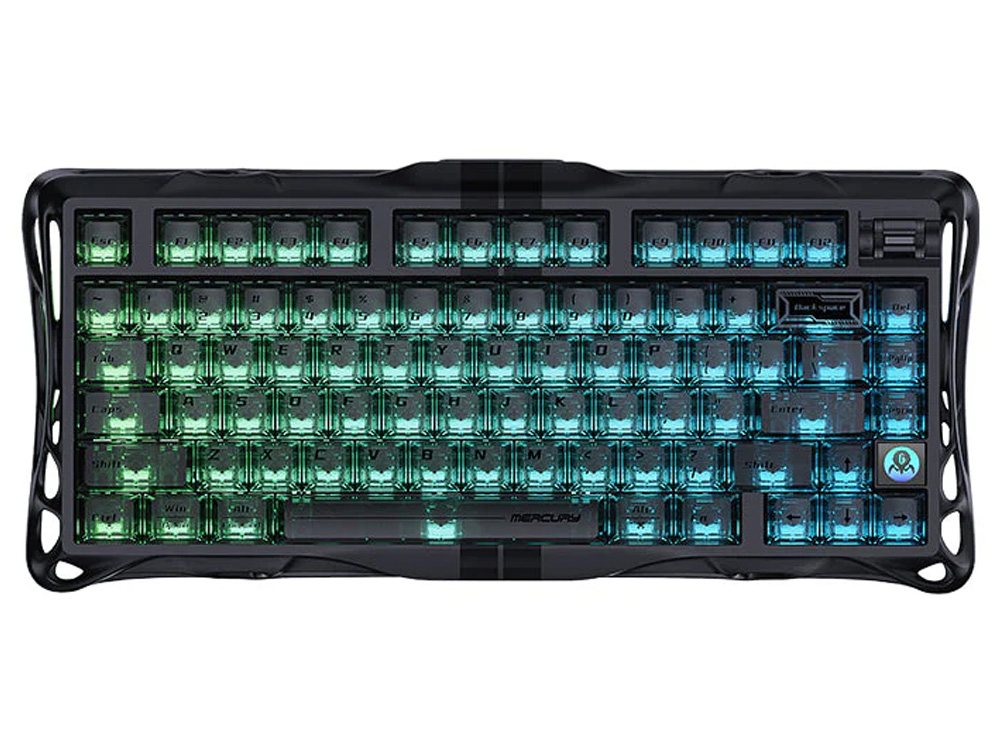 Gravastar Mercury V75 75% Hall Effect Magnetic 8000Hz Gaming Keyboard - Stealth Black