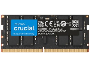 Crucial 16GB DDR5-6400 CL52 CSODIMM Laptop RAM CT16G64C52CS5