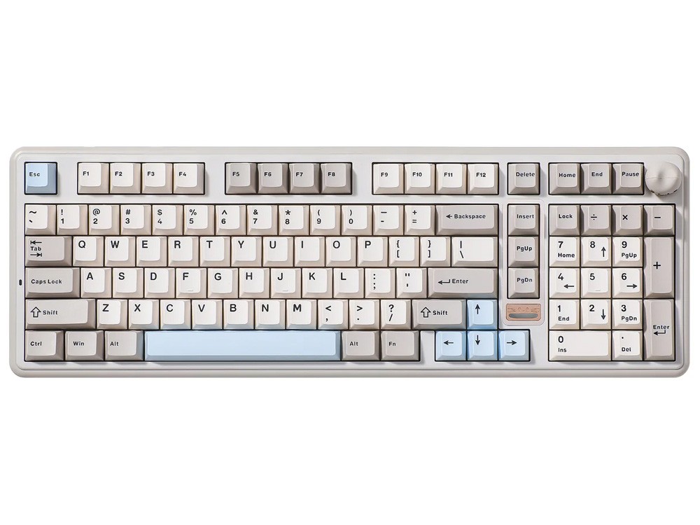 YUNZII B98 PRO 96% QMK/VIA Tri-Mode Wireless Candy Linear Switch Mechanical Keyboard - Beige