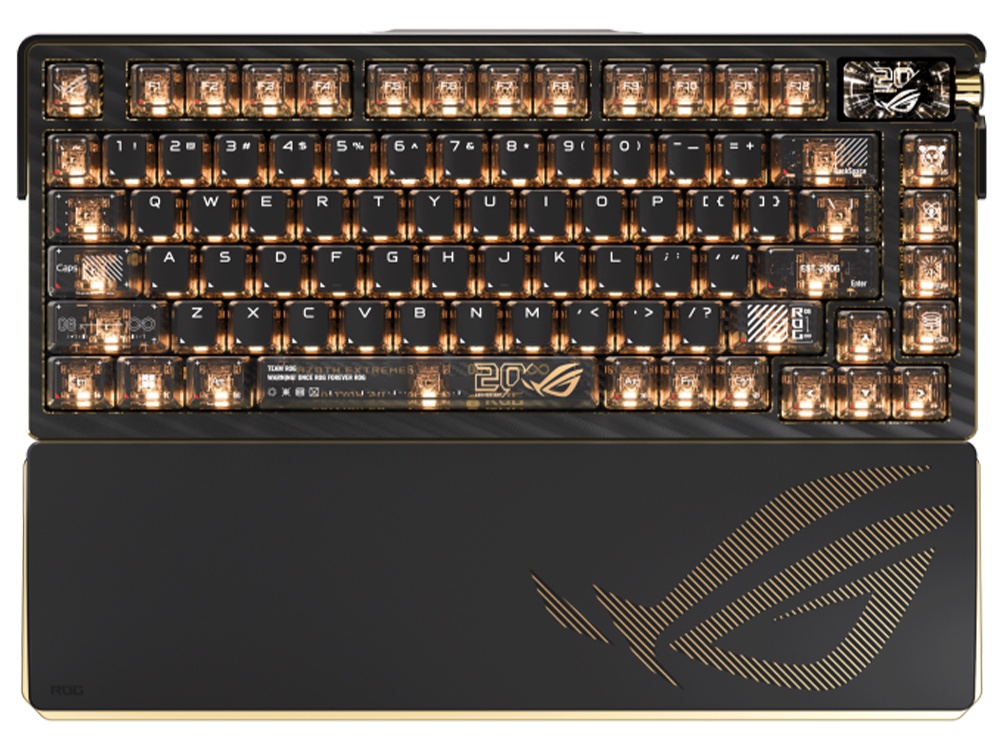 ASUS ROG Azoth Extreme Snow Switch Edition 20 Wireless Mechanical NX Gaming Keyboard - 20th Anniversary