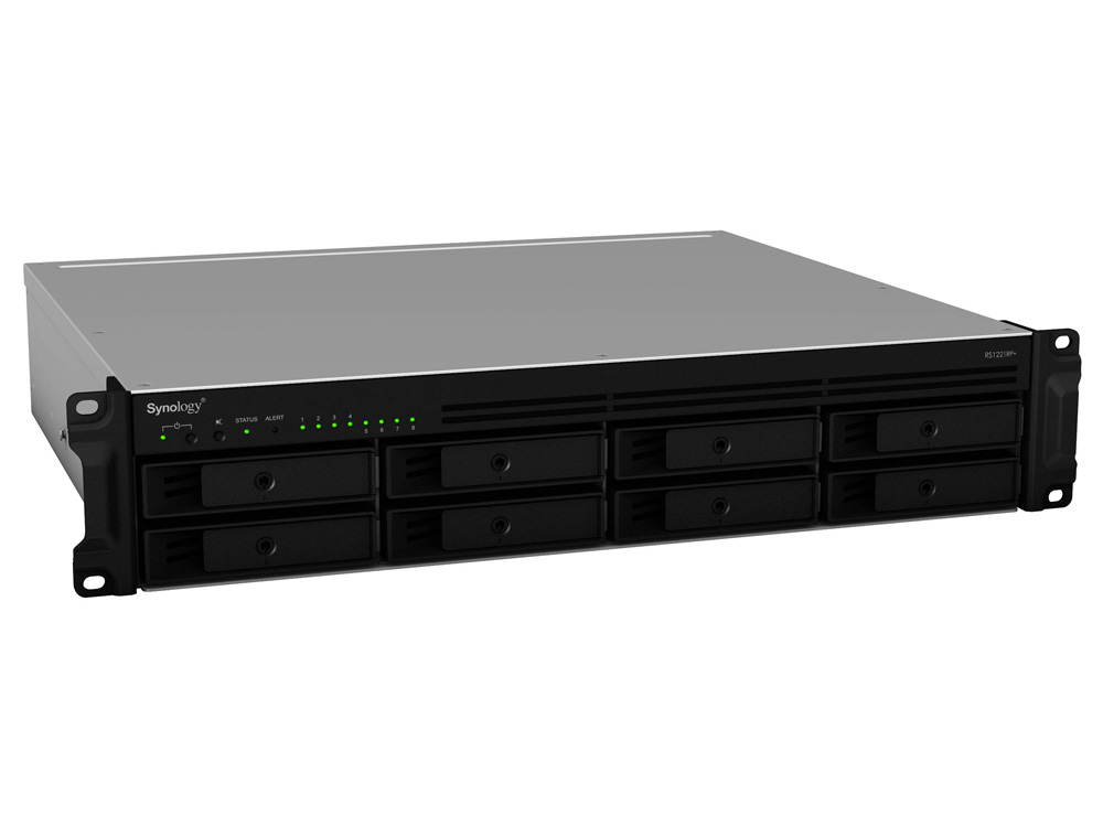 Synology RackStation Ryzen V1500B 4GB RAM Redundant Power Enclosure 8-Bay 2U Rackmount NAS