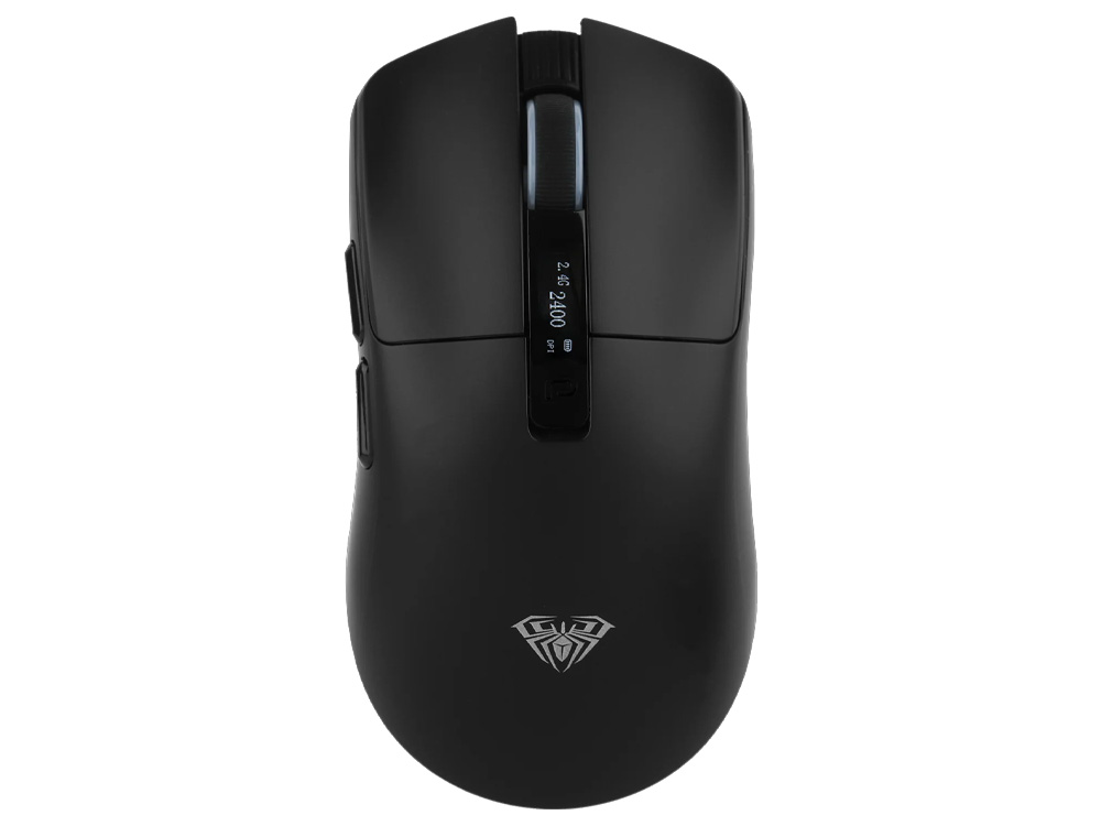 AULA SC590 Pro Tri-Mode Wireless 20,000 DPI Smart Screen Lightweight Gaming Mouse - Black