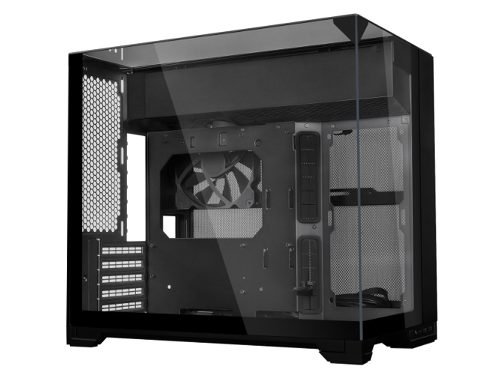 Lian Li O11 Vision-M Compact Tempered Glass Dual-Chamber Micro-ATX Case - Black