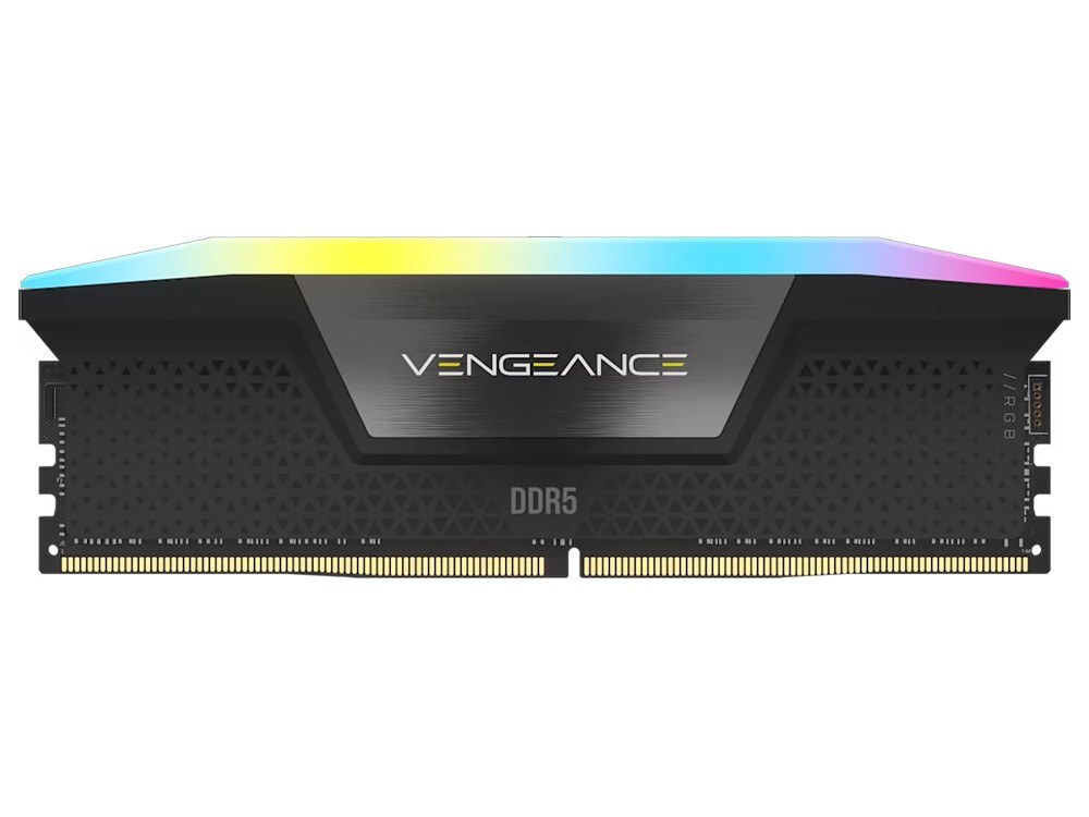 Corsair Vengeance RGB Grey 64GB (2x32GB) DDR5-5600 CL40 Desktop Memory