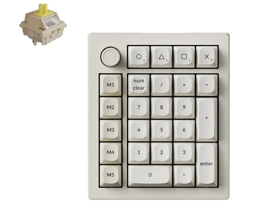 Keychron V0 Ultra 8K Wireless Banana Silk POM Switch Number Pad - Retro