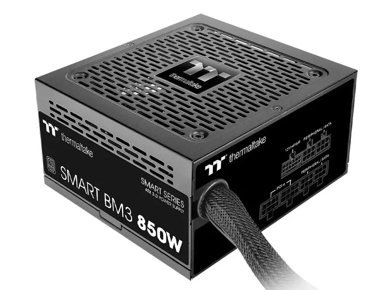 Thermaltake Smart BM3 850W Bronze ATX 3.0 PCIE 5 Modular Power Supply - Black