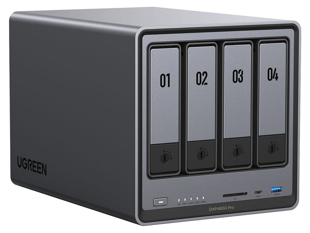 UGREEN NASync DXP4800 Pro Intel Core i3-1315U 8GB DDR5 10GbE 4-Bay NAS Enclosure