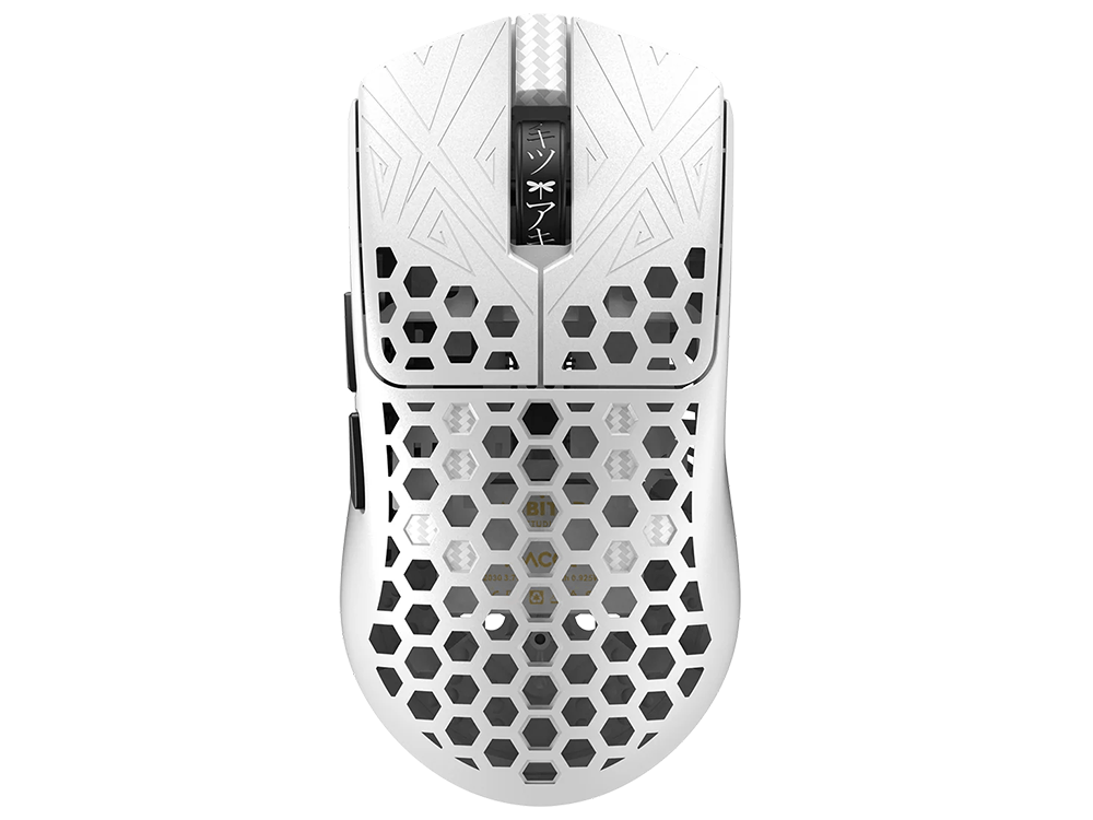 Arbiter Studio TENKO Akitsu Medium Carbon Fiber 8K 40g Wireless Gaming Mouse - White