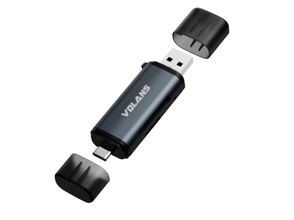Volans VL-CR07 USB-A/C SD/Micro SD Card Reader