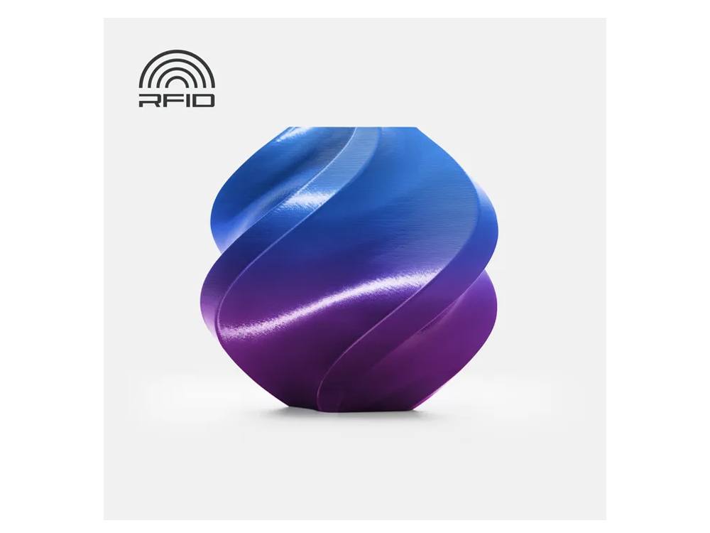 Bambu Lab Filament PLA Silk 1.75mm Multi Color with Spool - Aurora Purple