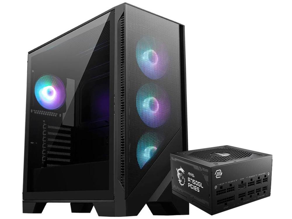 MSI FORGE 321R Case + MAG A750GL Power Supply Bundle