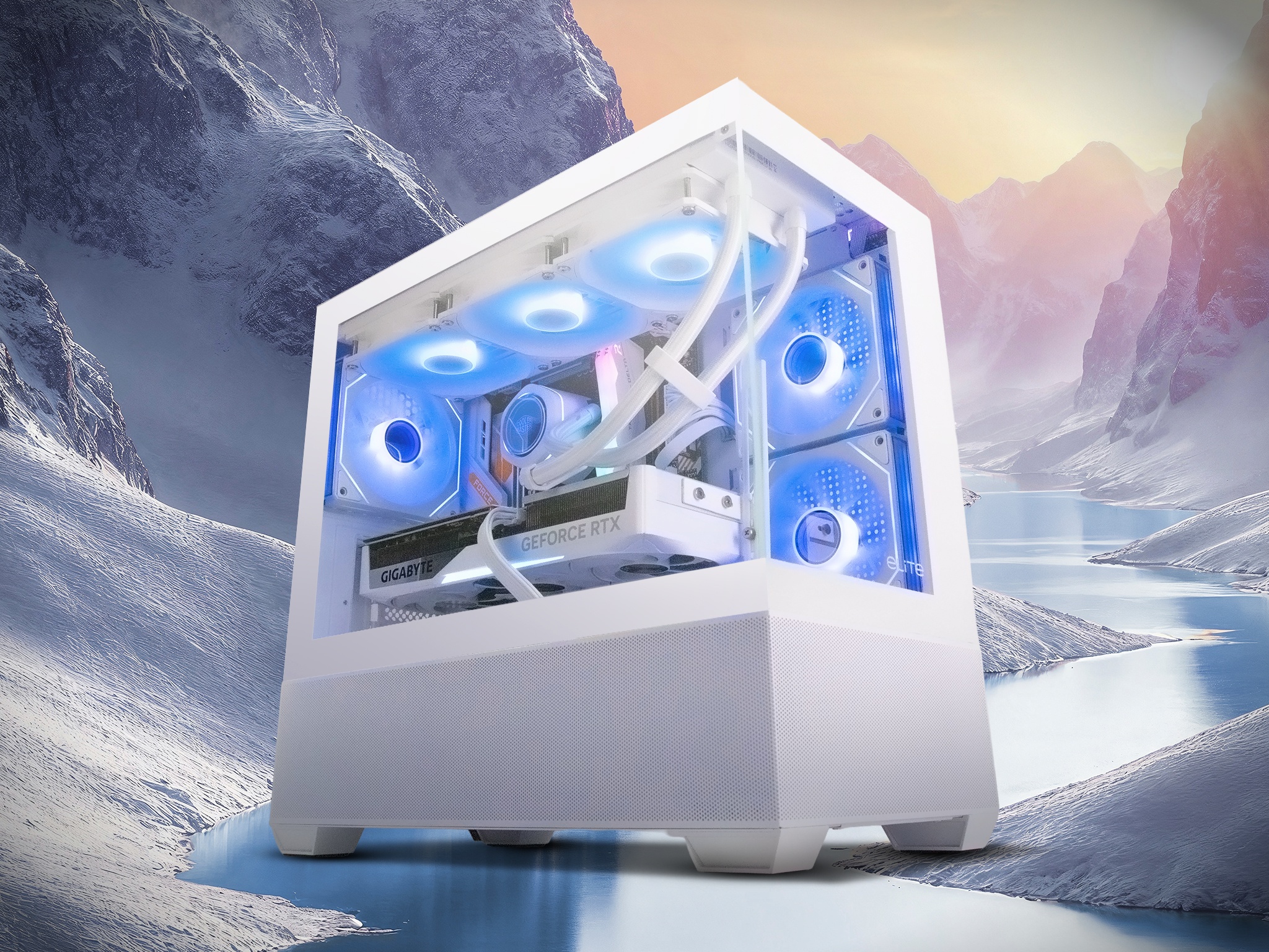 Centre Com Snow II Ryzen 7 7800X3D RTX 5070 Ti Gaming PC with Windows 11 Home
