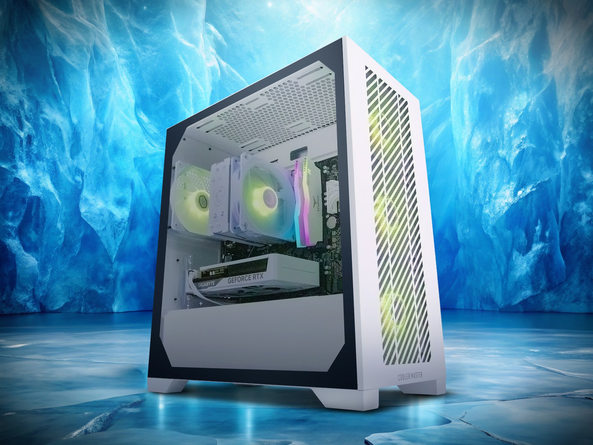 Centre Com Blue Ice V2 Ryzen 5 5600 RTX 5060 Gaming PC with Windows 11